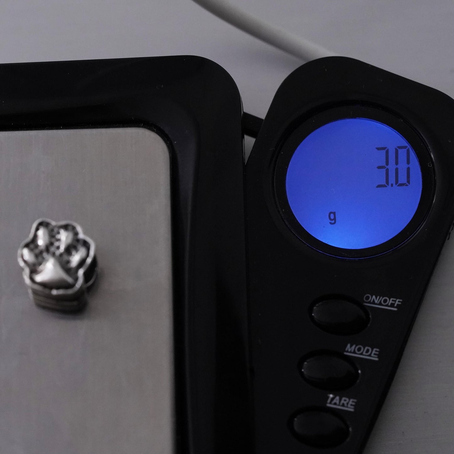 Vintage Sterling silver handmade pendant, 925 paw charm