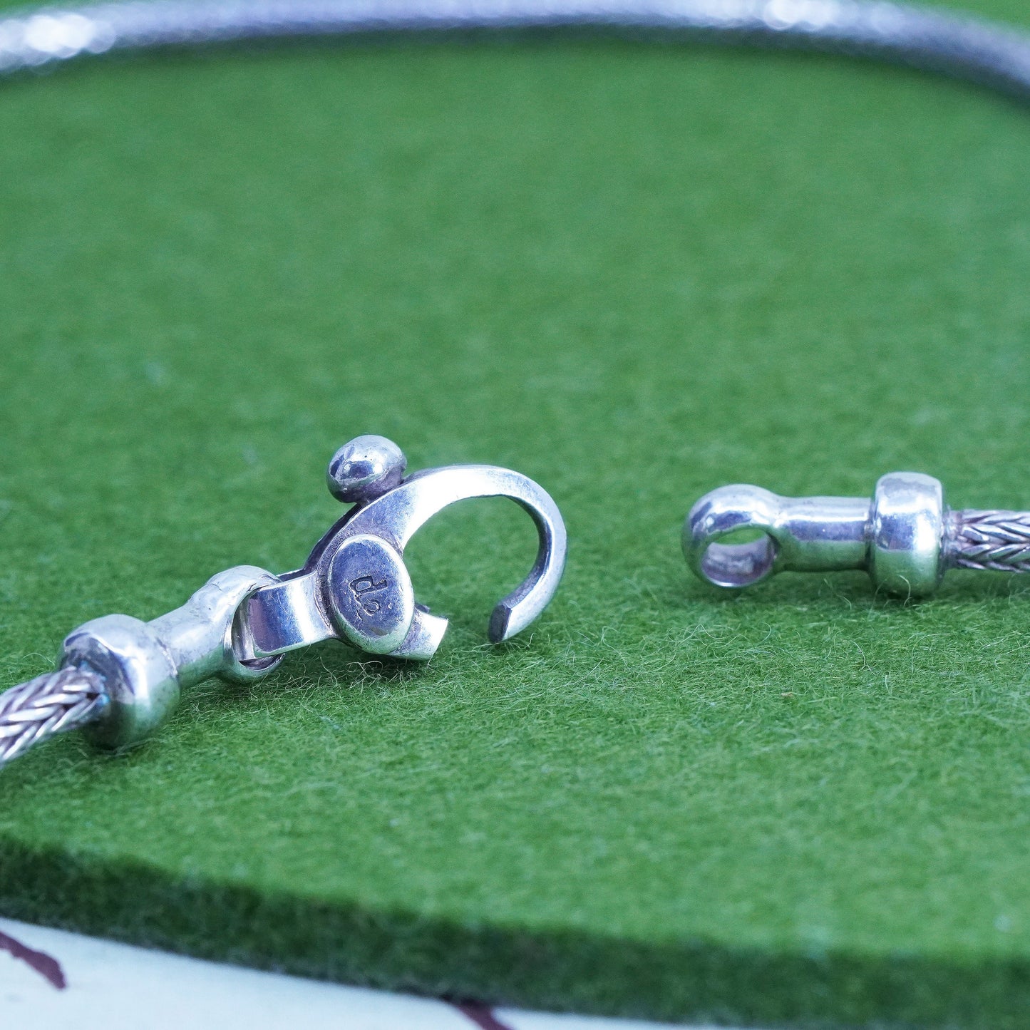 19", 5mm, Vintage De sterling silver bold wheat chain, 925 necklace