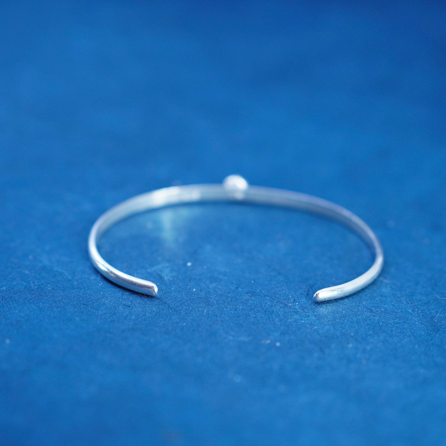 5.75”, Native American H.T. Heber Tsosie Sterling silver bracelet, 925 cuff