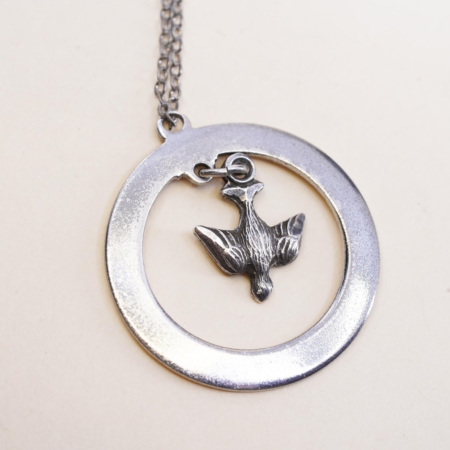 18", Sterling Silver 925 Holy Spirit Dove Necklace, Pendant, Christian Jewelry