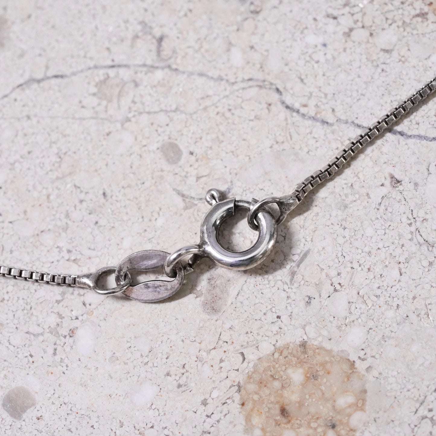 18", Sterling silver necklace, 925 box chain Greek letter Kappa Delta pendant