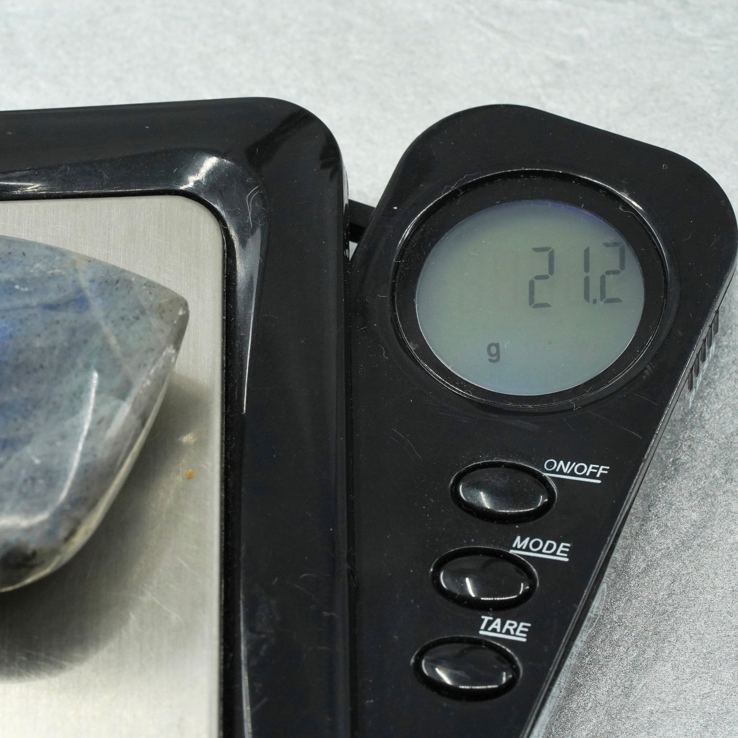 Vintage sterling 925 silver handmade pendant with huge heart labradorite