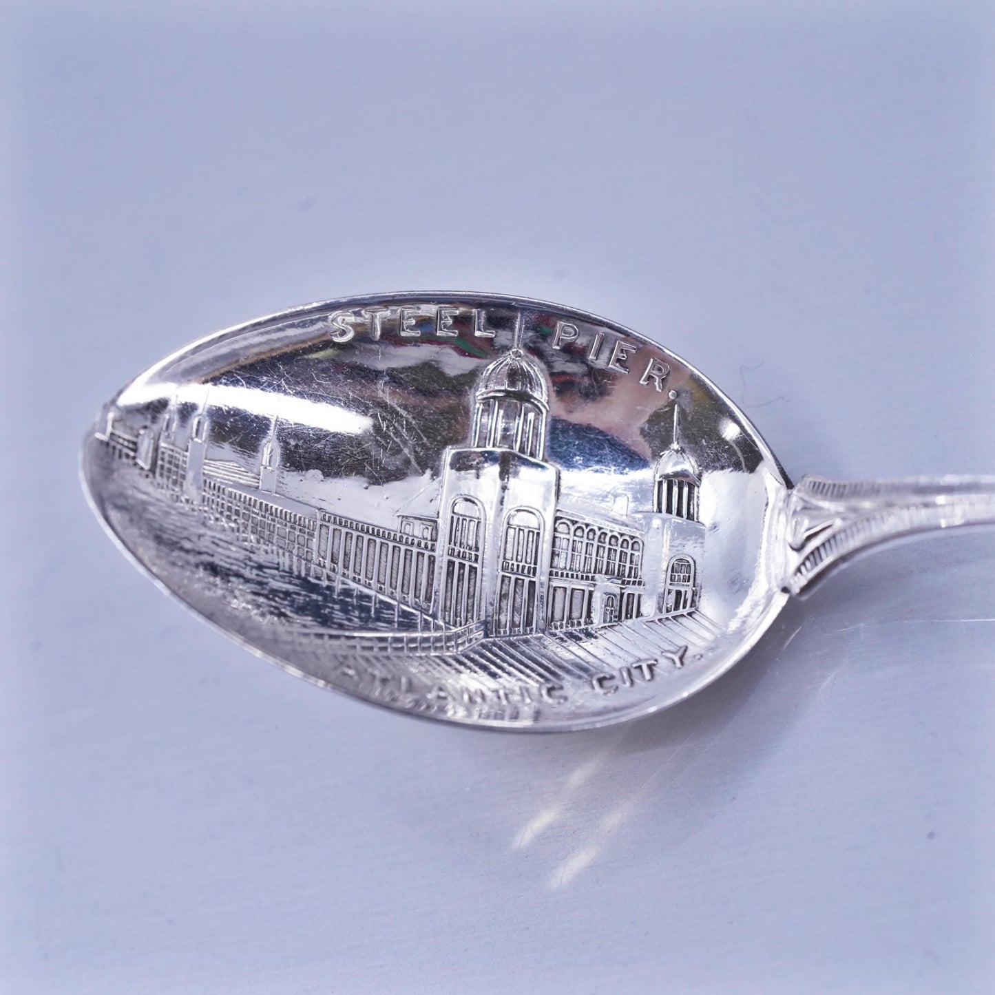 VTG southwestern Sterling 925 silver spoon embossed Atlantic City Steel Pier