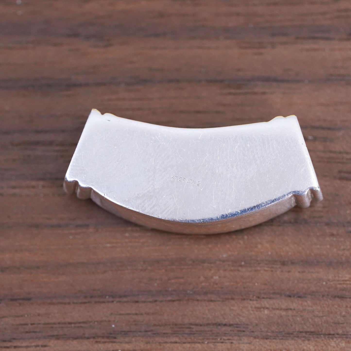 Vintage 925 Sterling Silver slide pendant pendant with opal inlay