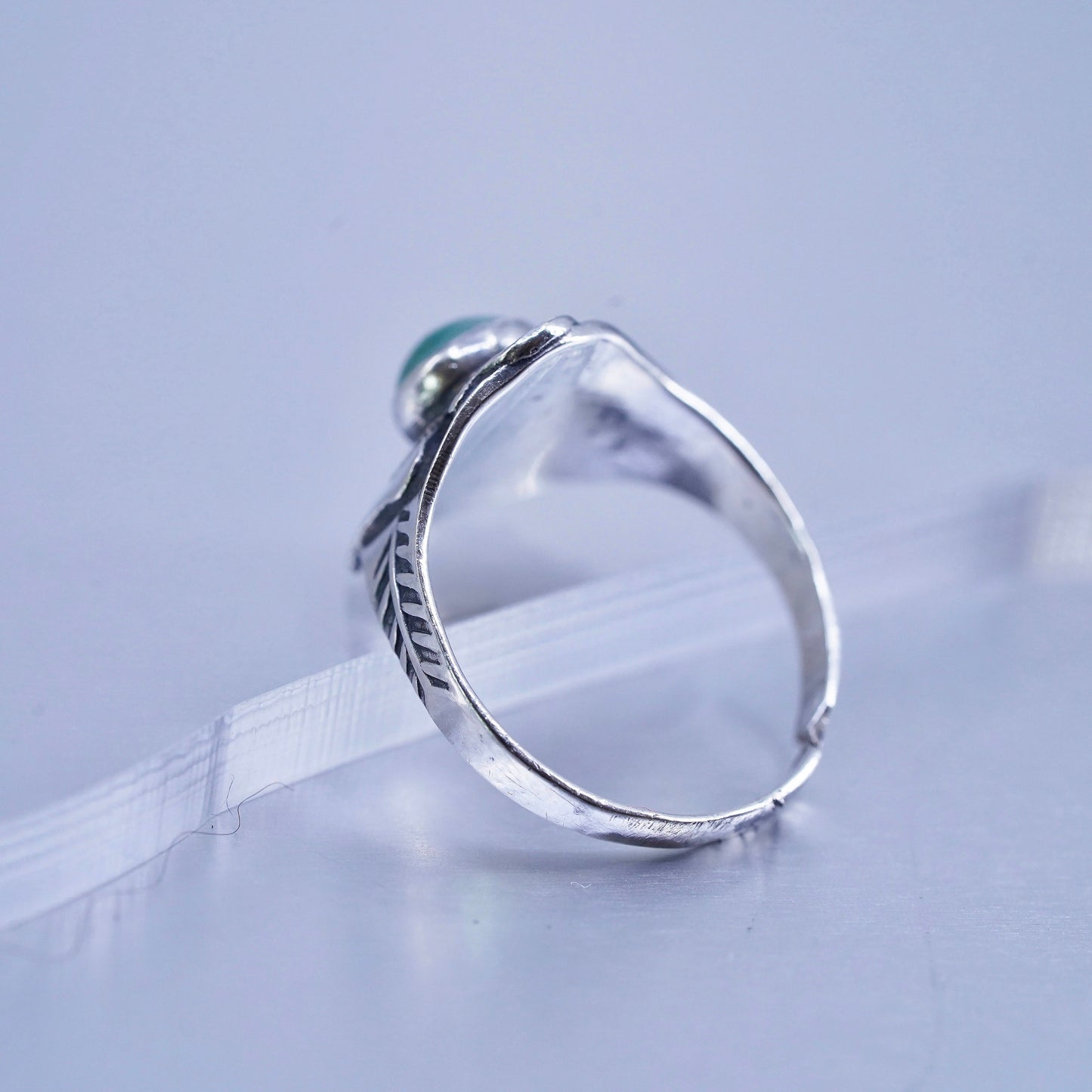 Size 5.5, Native American navajo Sterling 925 silver Thunderbird ring turquoise