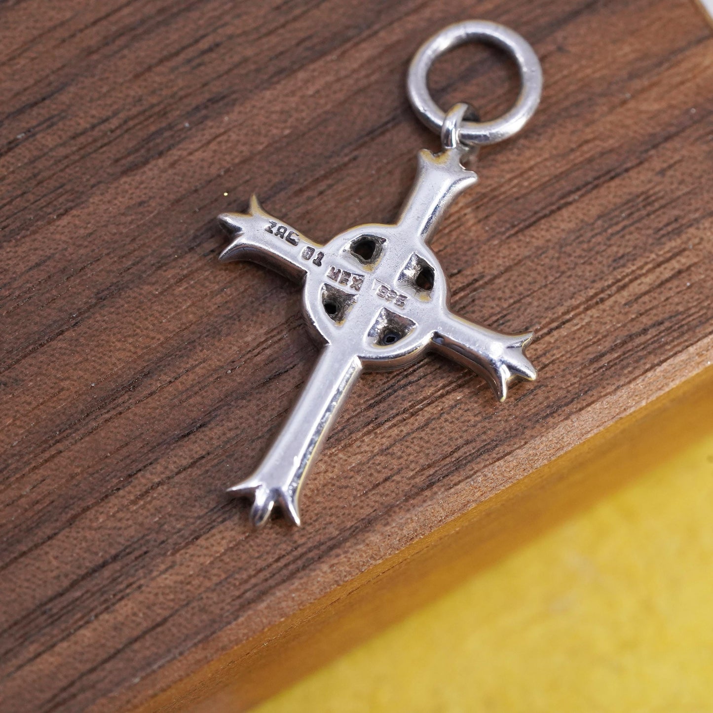 Celtic Cross Pendant Sterling 925 Silver Cross Irish Christian Charm Openwork