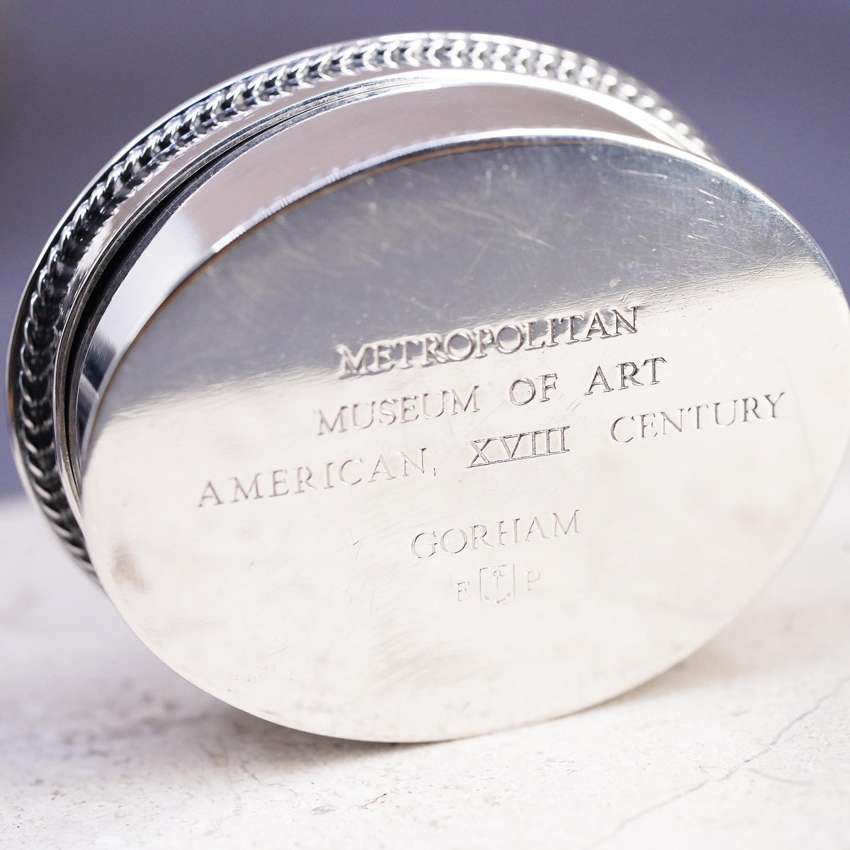 Gorham Sterling 925 Silver Metropolitan Museum of Art MMA Floral Pill Patch Box