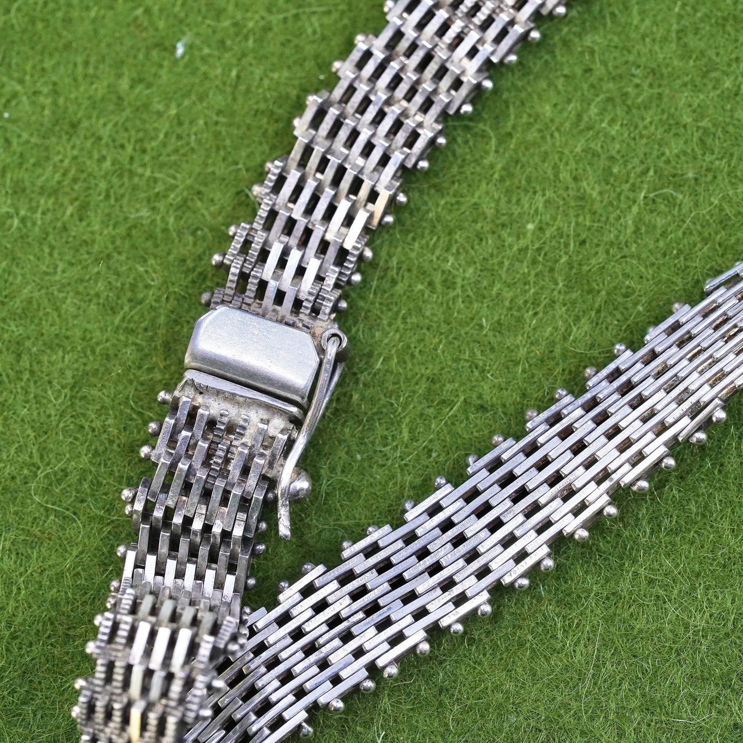18", 10mm, Vintage sterling silver Riccio link chain, 925 necklace