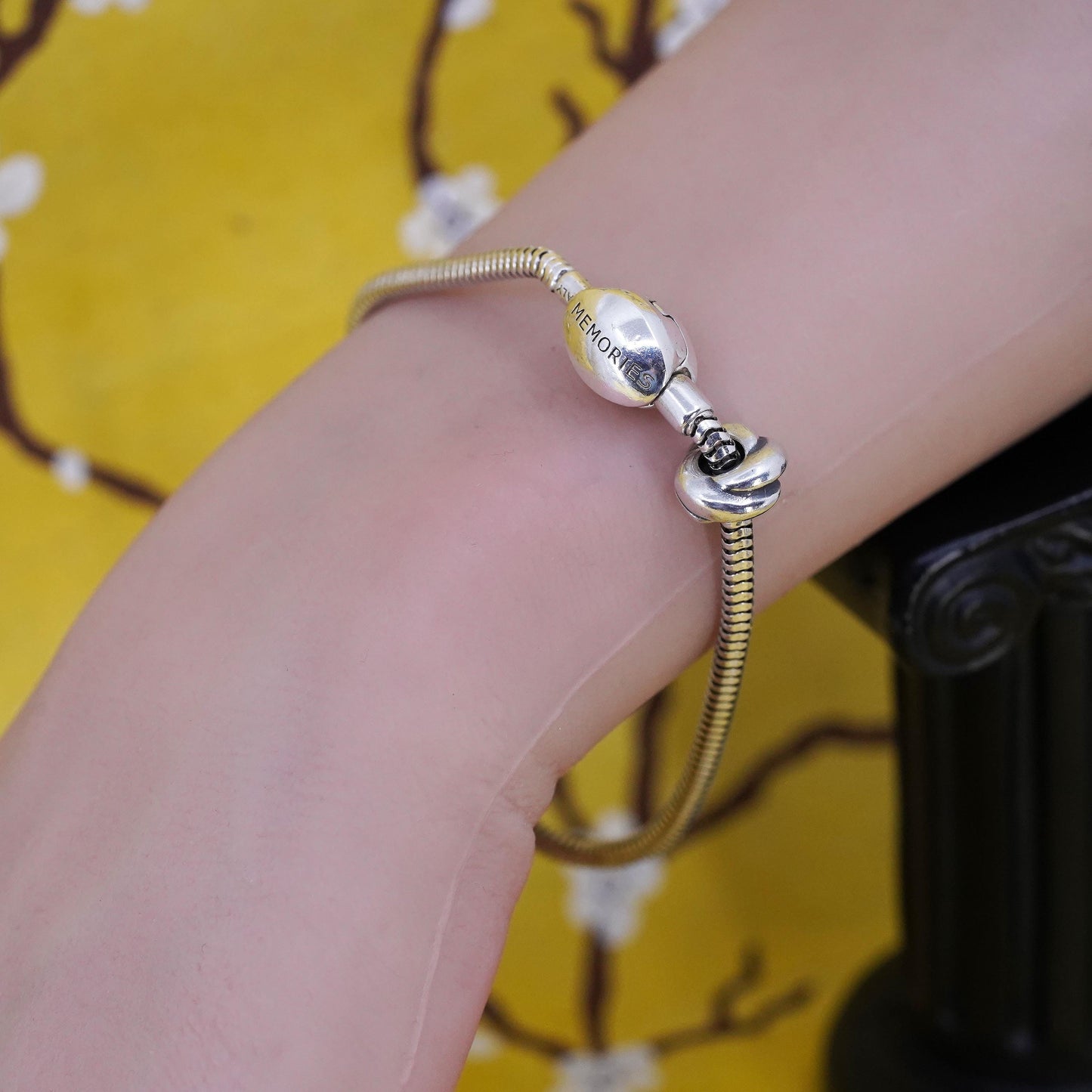 7.5" 3mm, Italian MA Michael Anthony Sterling silver snake chain, 925 bracelet