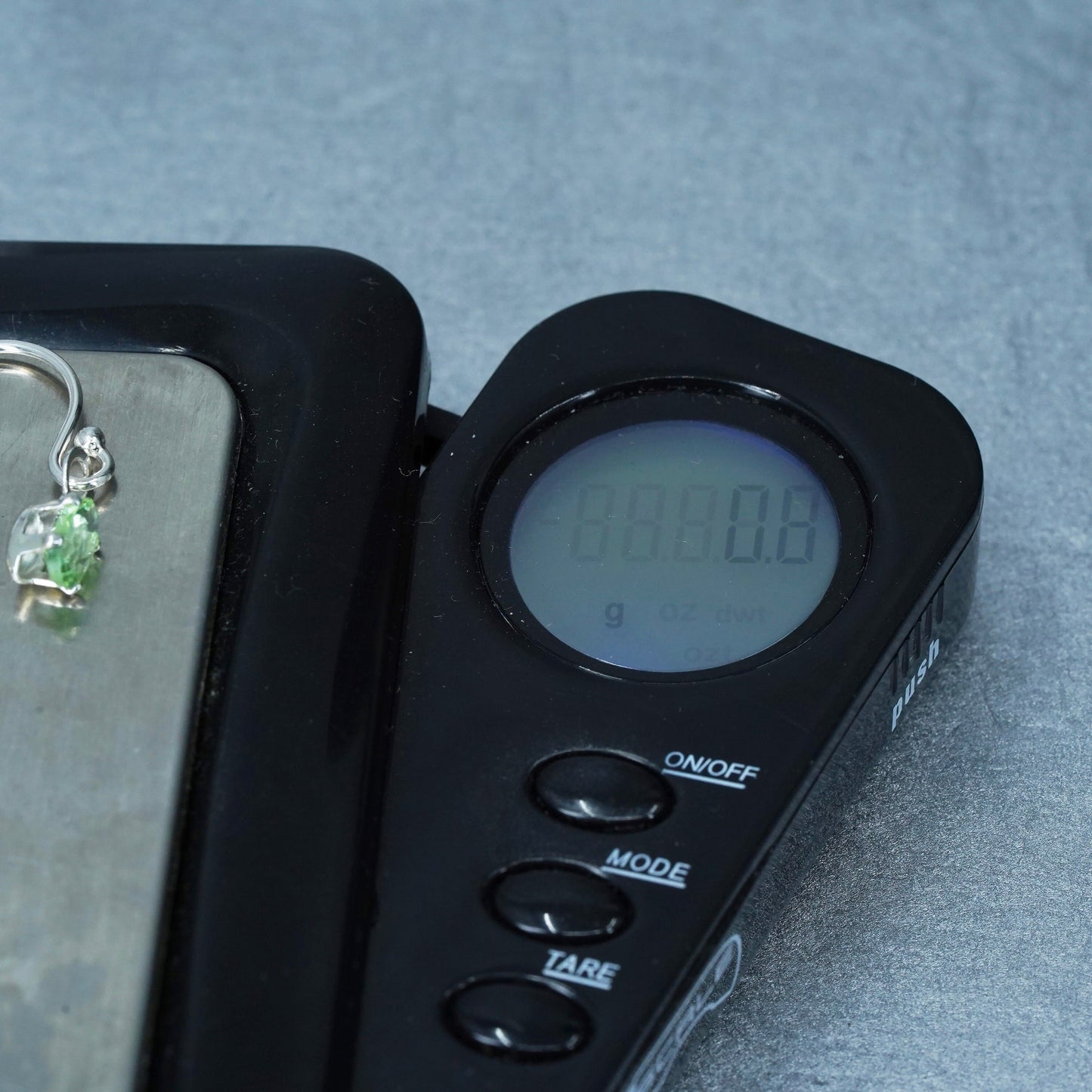 Vintage Sterling 925 silver handmade earrings with peridot