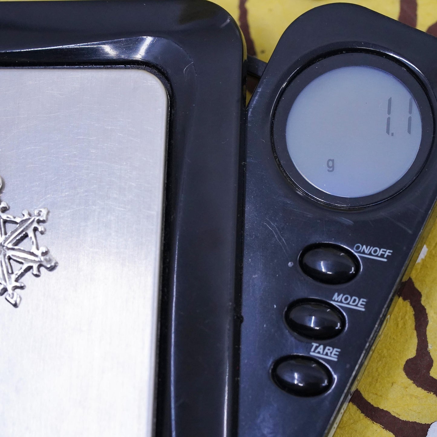Vintage sterling 925 silver handmade snowflake charm pendant