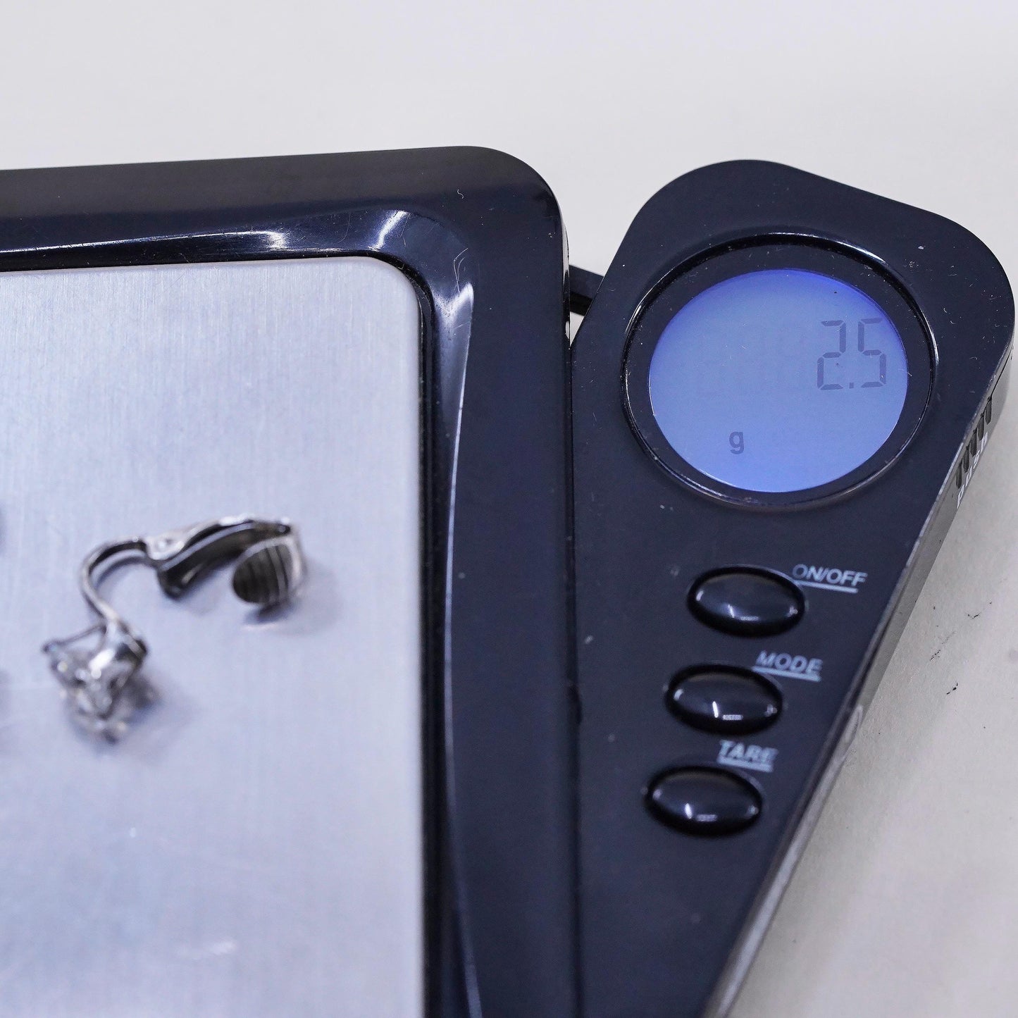 Fashion sterling silver earrings, 925 silver dangles with clear Cz lever back