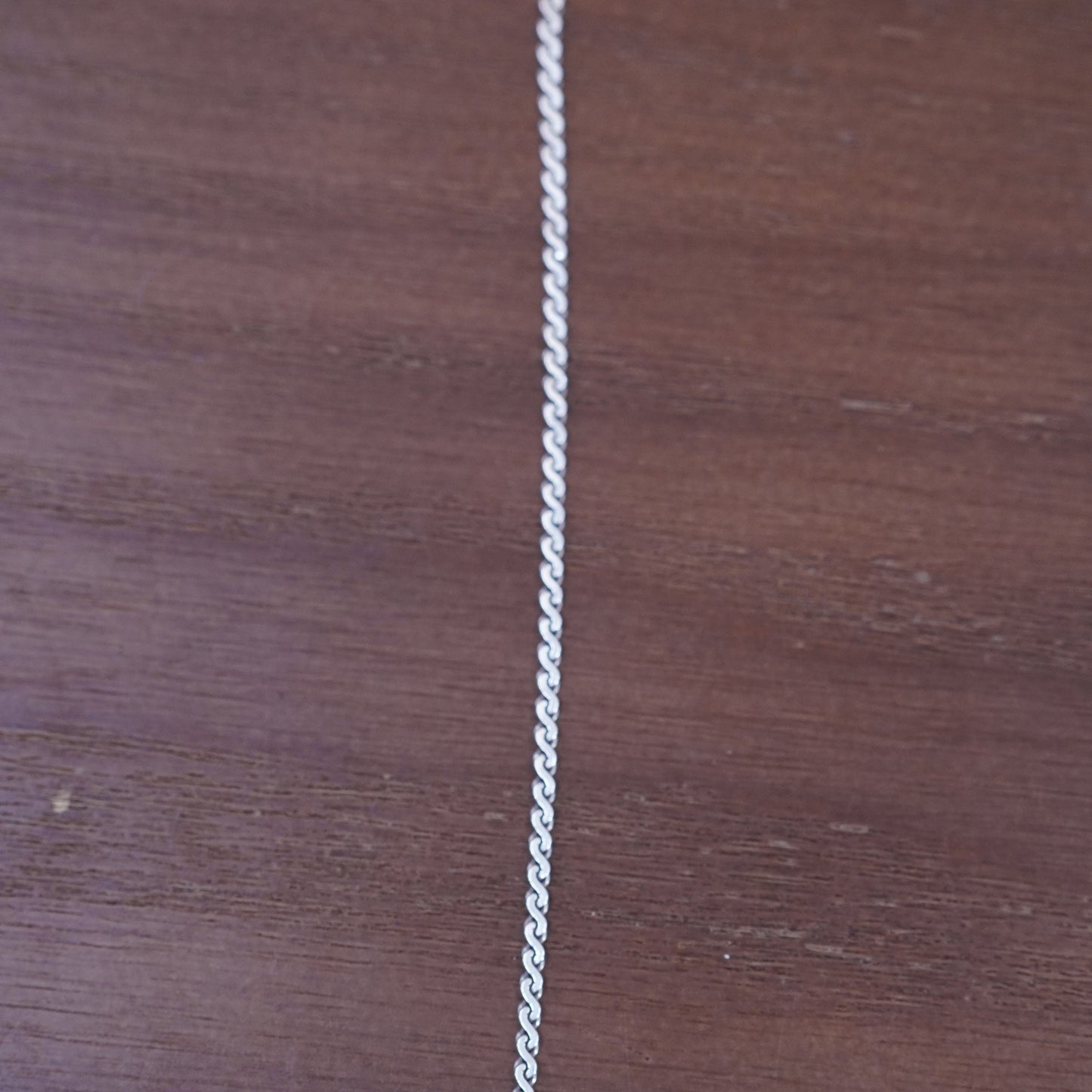 16”, 2mm, vintage Sterling silver necklace, Italy 925 s link chain