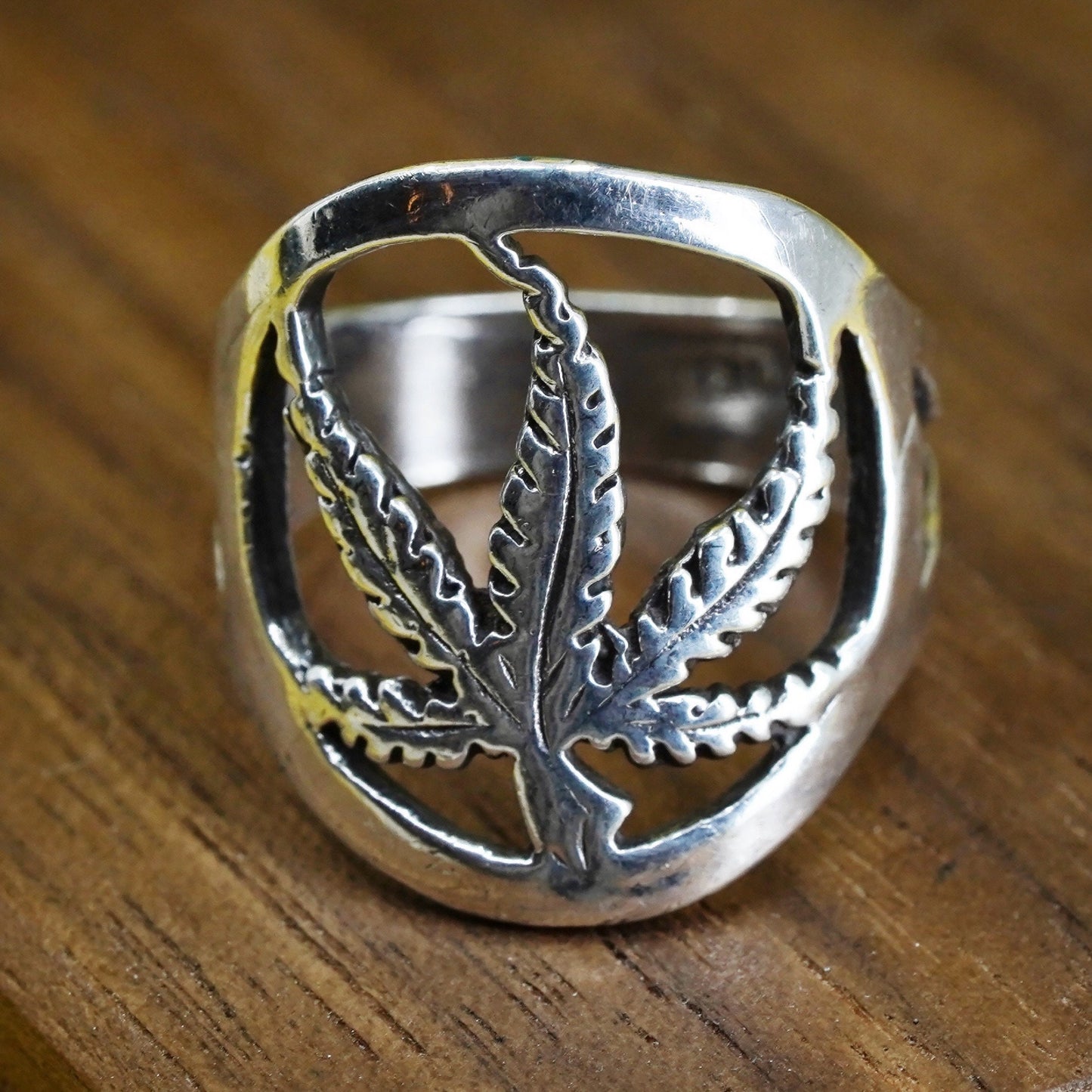 Size 5, Vintage Sterling silver handmade ring, 925 butterfly band