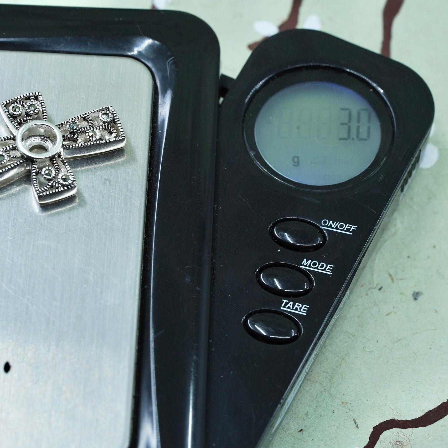 interchangeable handmade sterling silver cross pendant, 925 cage without stone