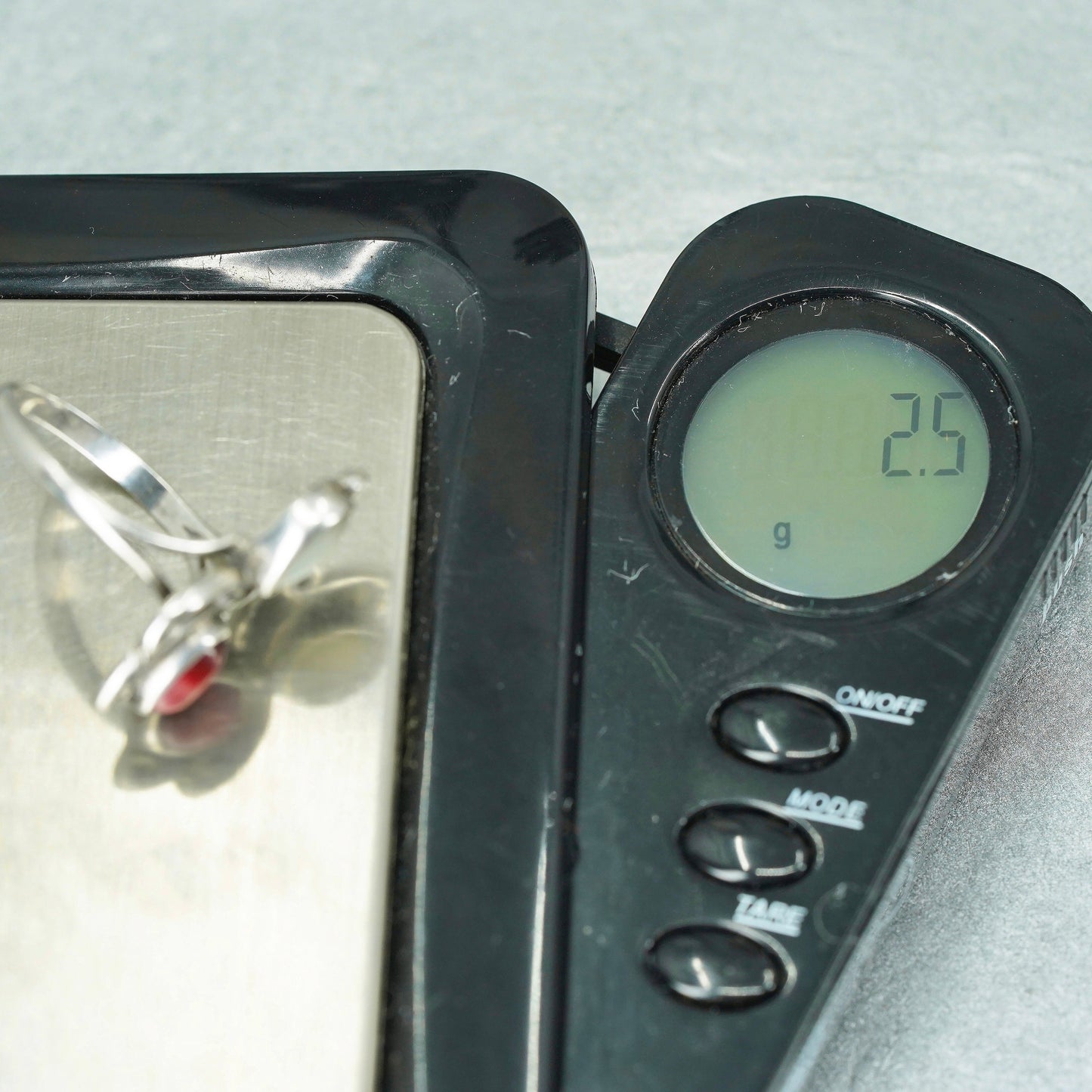 Size 5.5, southwestern Sterling 925 silver handmade ring with red tiger eye