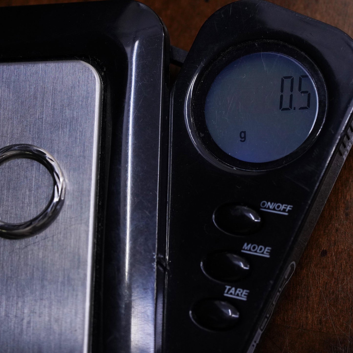 0.5", Vintage sterling silver loop single earring, minimalist textured hoop