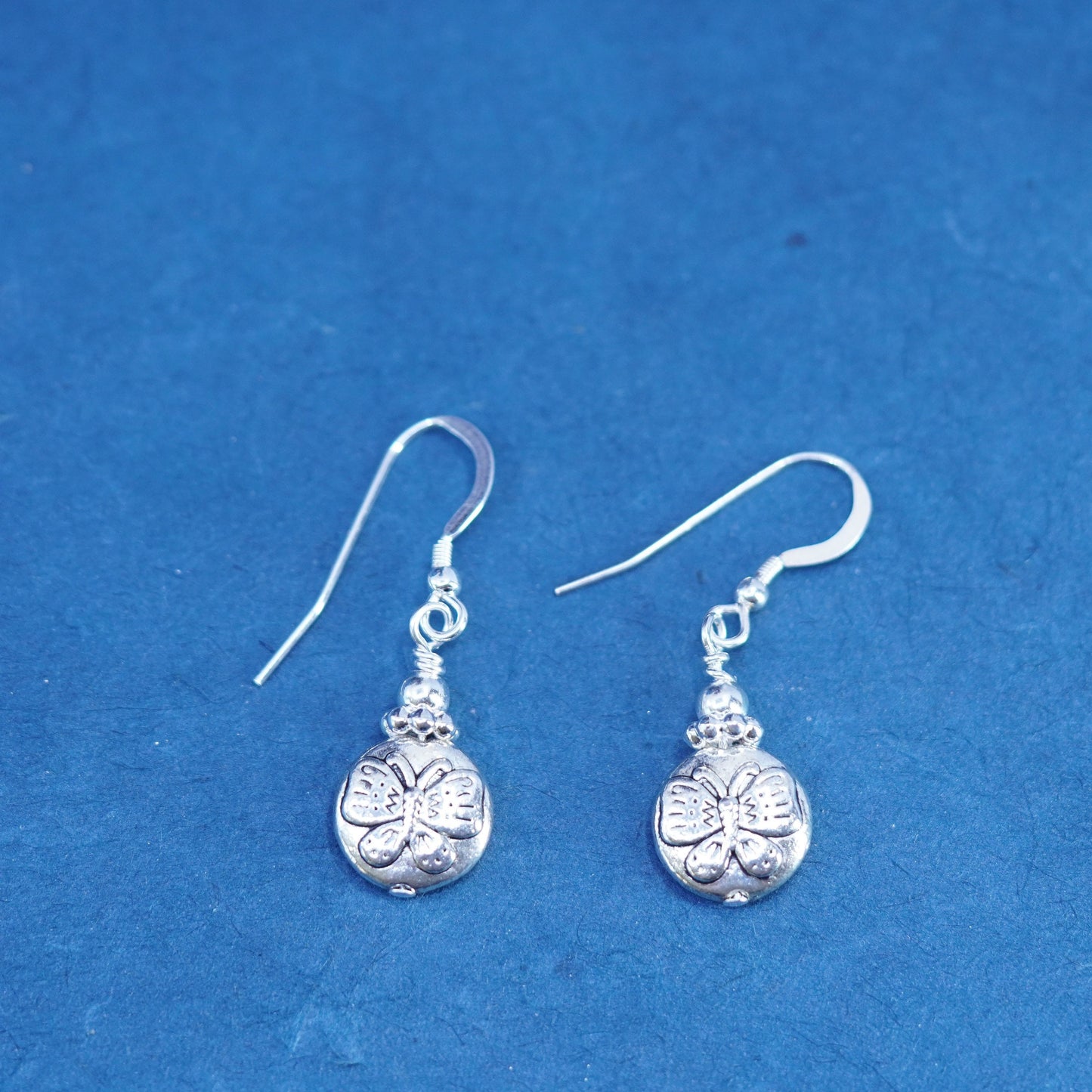 Vintage Sterling silver 925 butterfly earrings