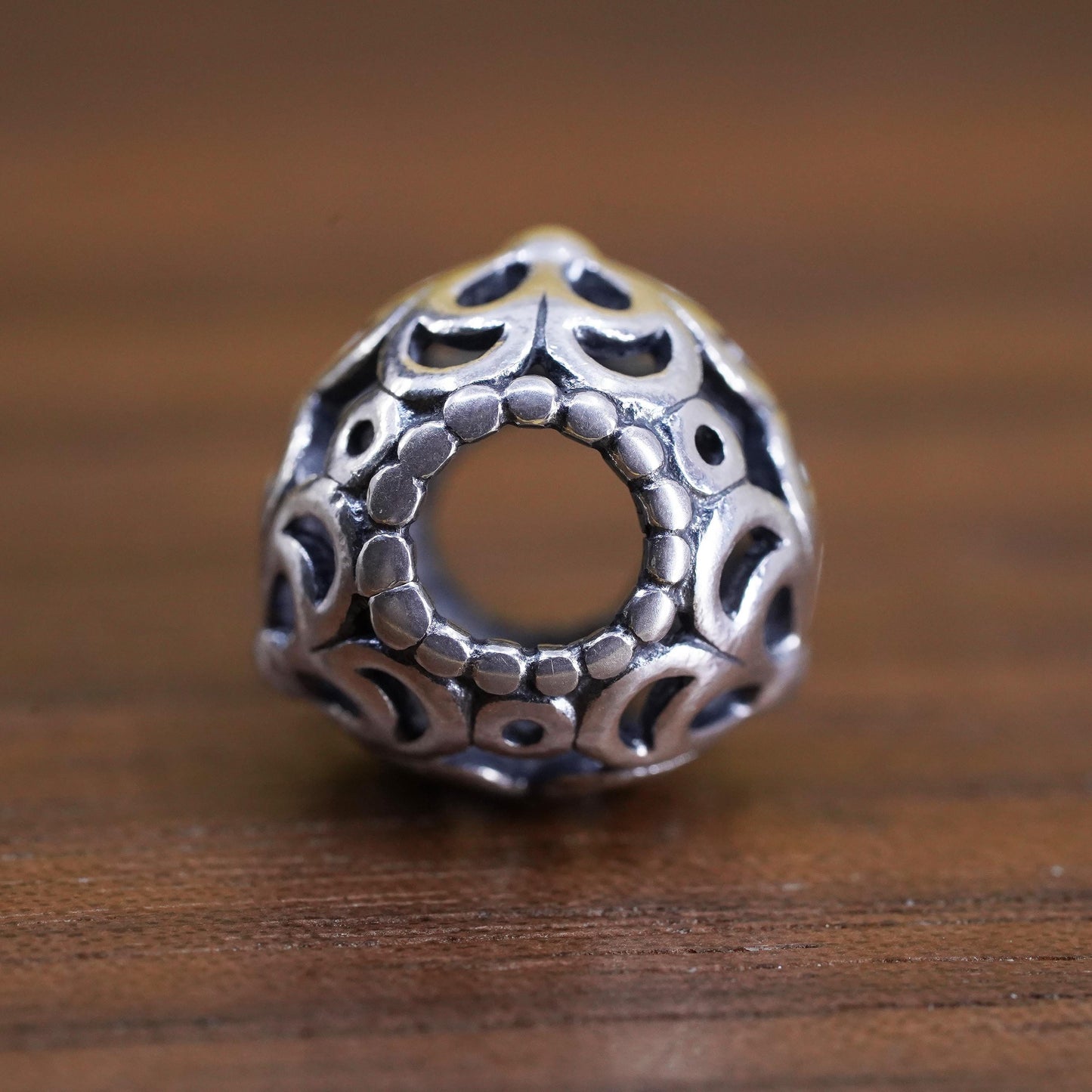 Pandora Jewelry | ALE Sterling Silver 925 bead floral Charm