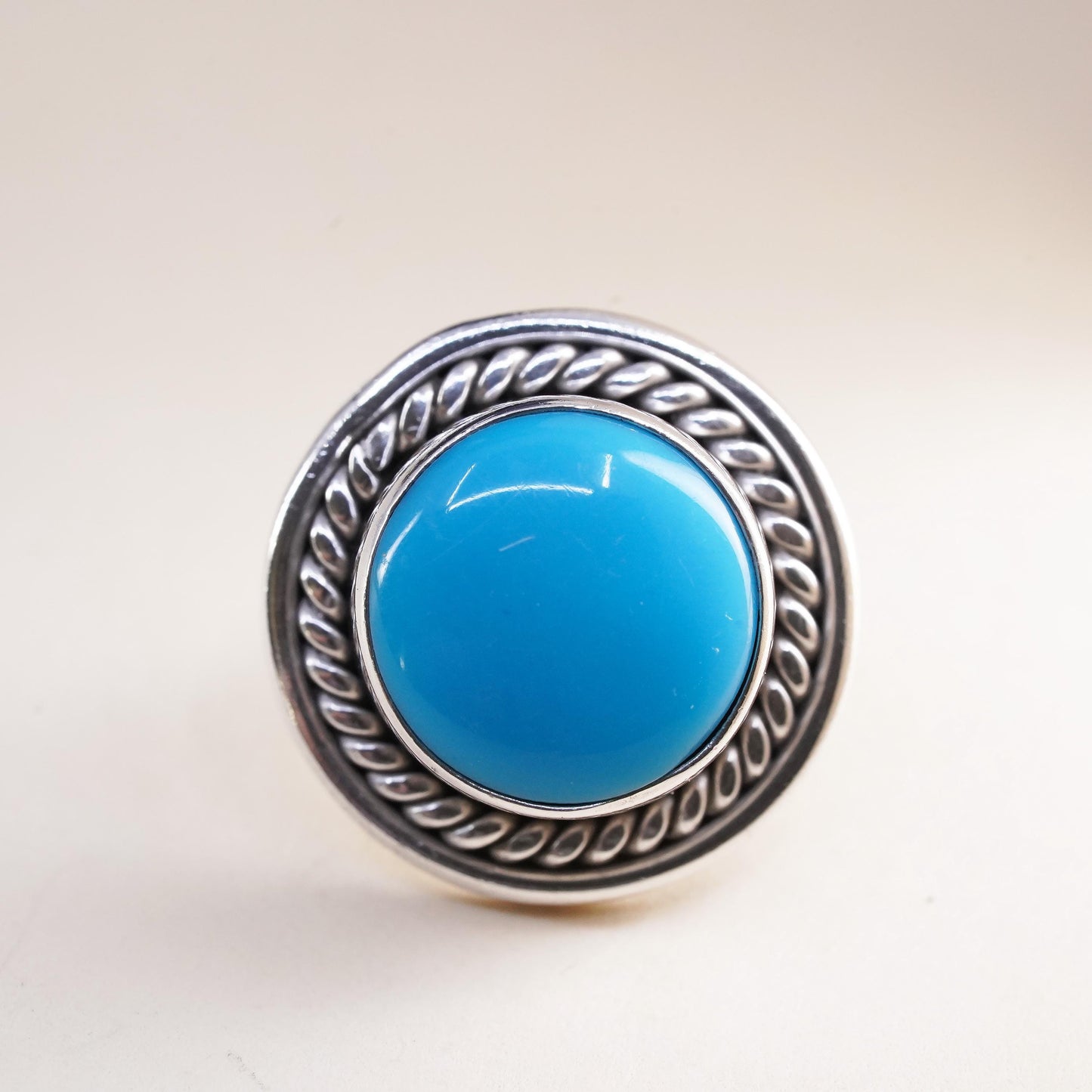 southwestern Mexican Sterling 925 silver stud with turquoise, single earring
