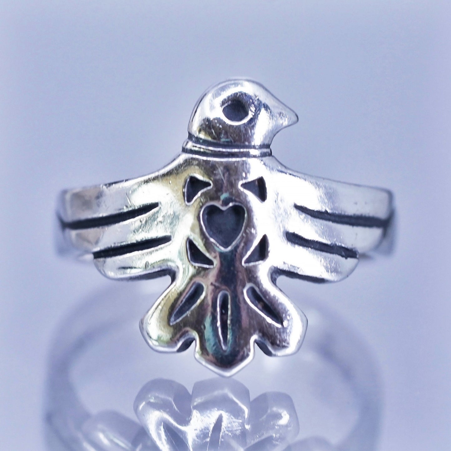 Size 7.25, James Avery sterling 925 silver Rare La Paloma Bird Ring