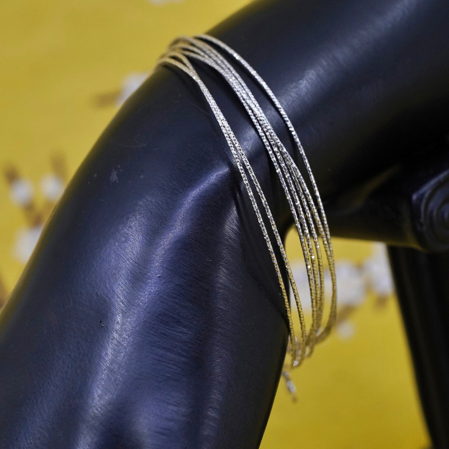 7.75", SILPADA Sterling Silver lasting impressions Multi BANGLE Bracelet B3008