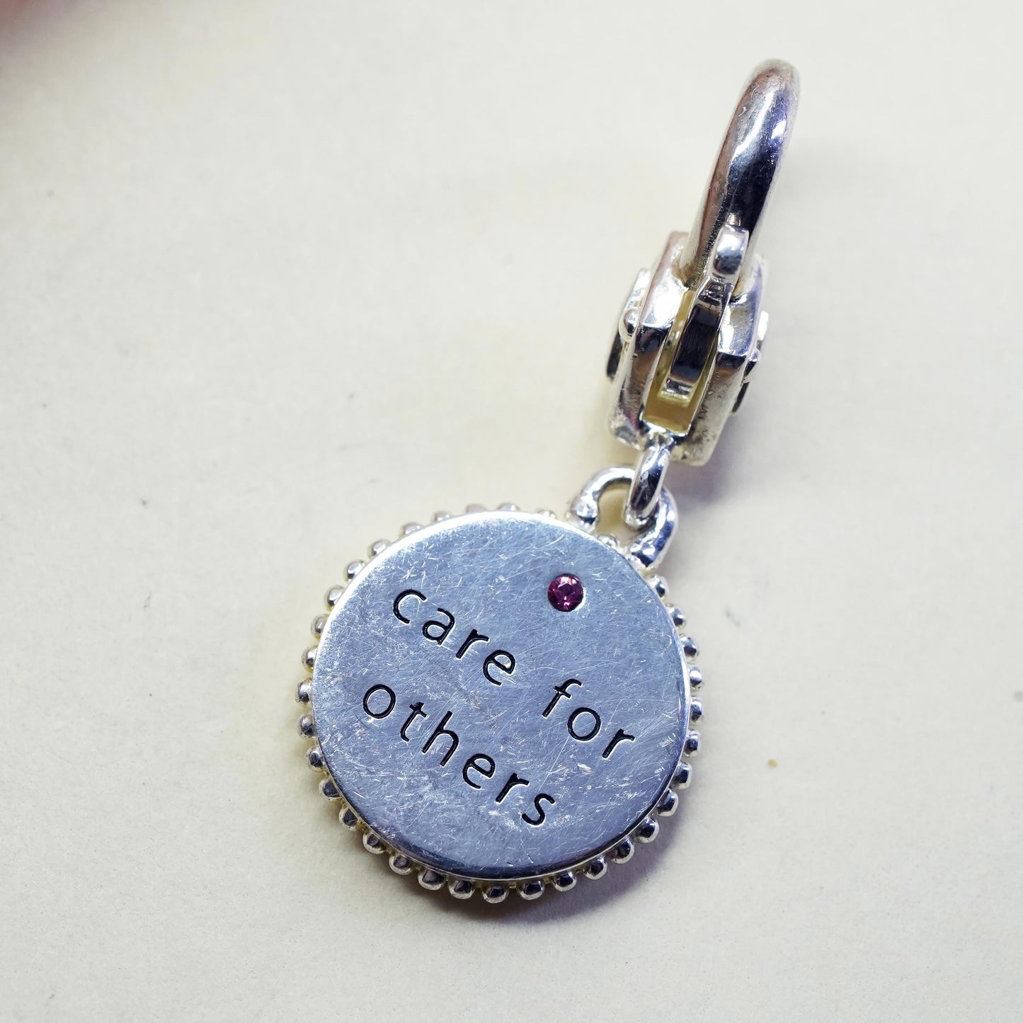 Vintage Alex’s Lemonade Stand sterling silver charm, 925 tag “care for others”