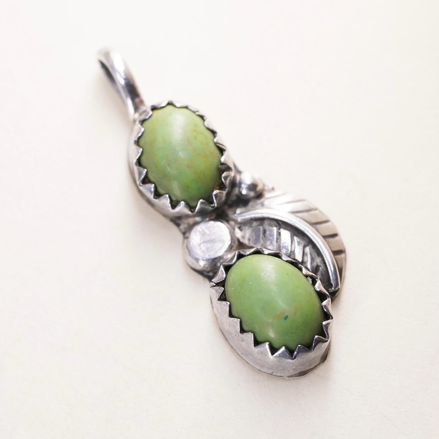 Native American Sterling silver 925 handmade pendant with turquoise