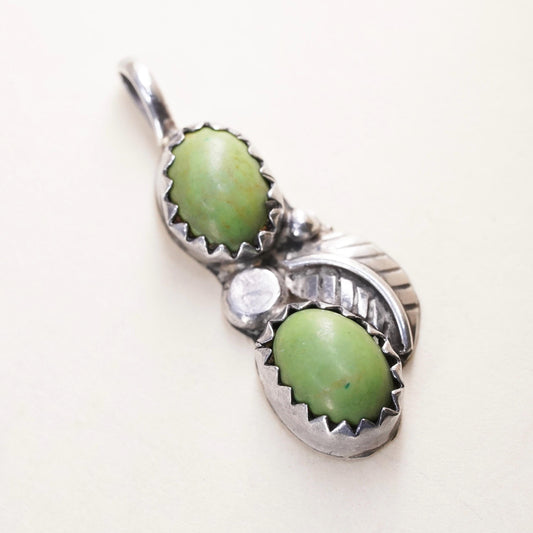 Native American Sterling silver 925 handmade pendant with turquoise