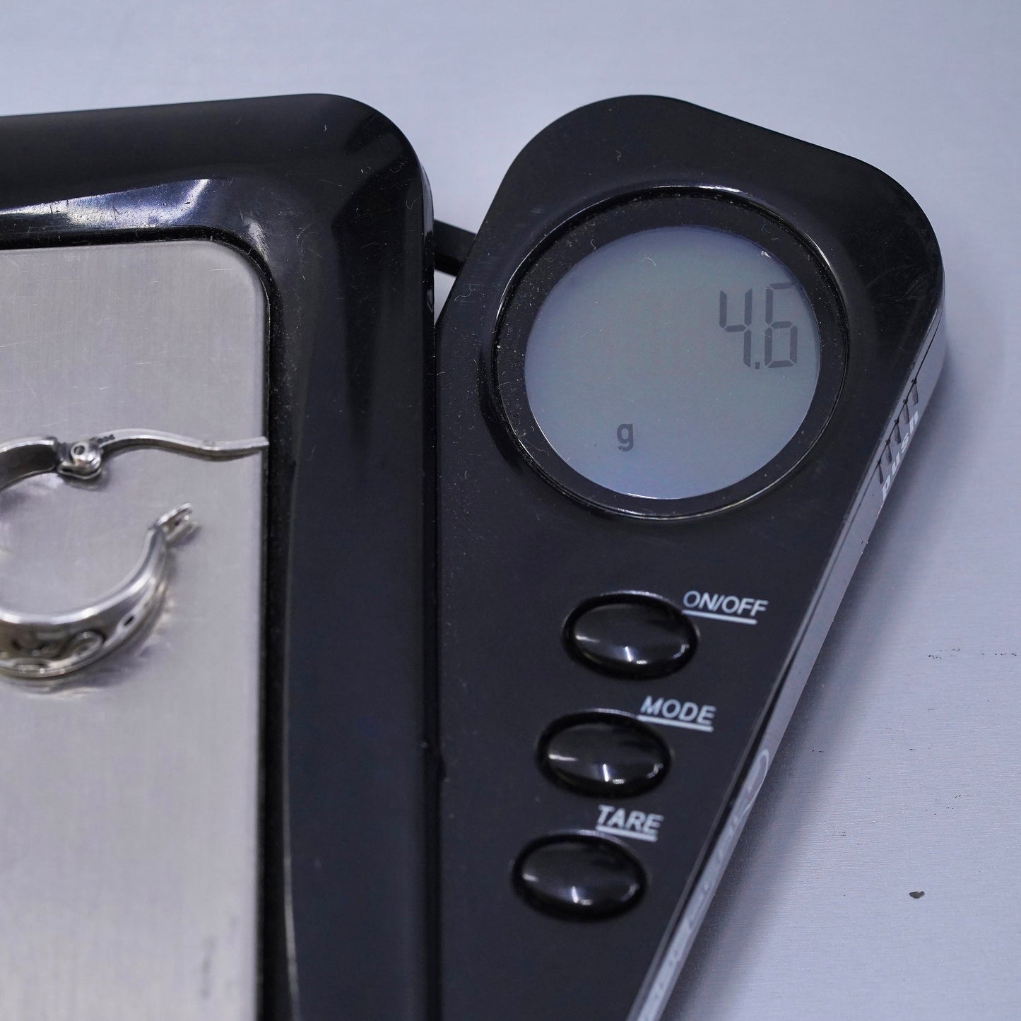 0.5”, vintage Sterling silver handmade earrings, 925 huggie hoops