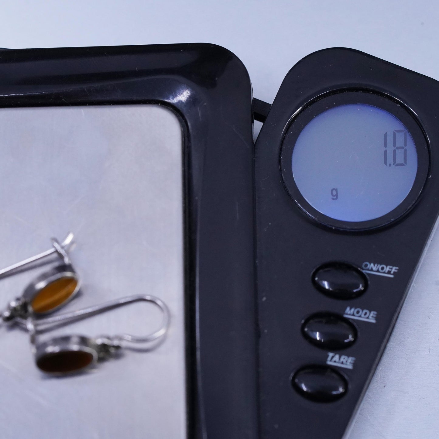 Vintage Sterling Silver Handmade Earrings, 925 Silver with Golden Tiger Eye