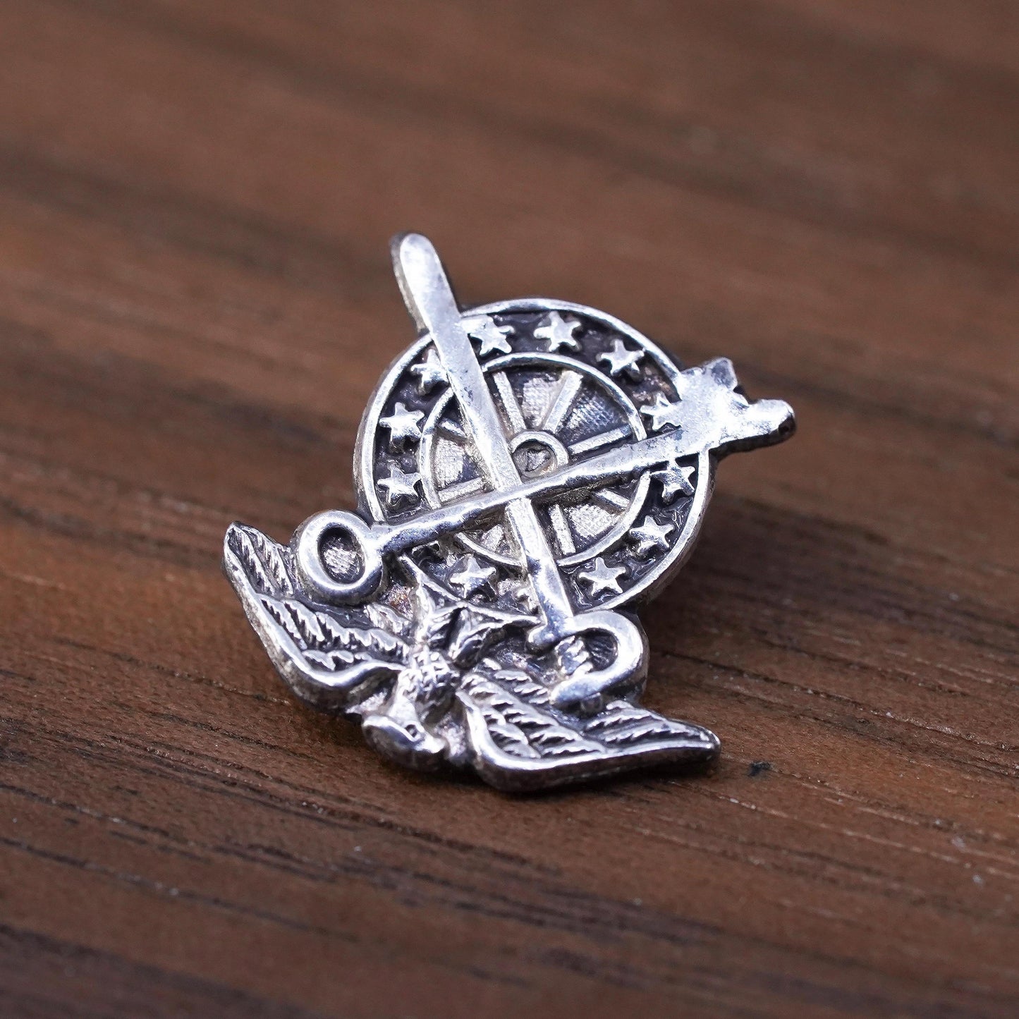 Vintage 925 Sterling Silver Boy Scouts Of America Small Eagle Bird Pin
