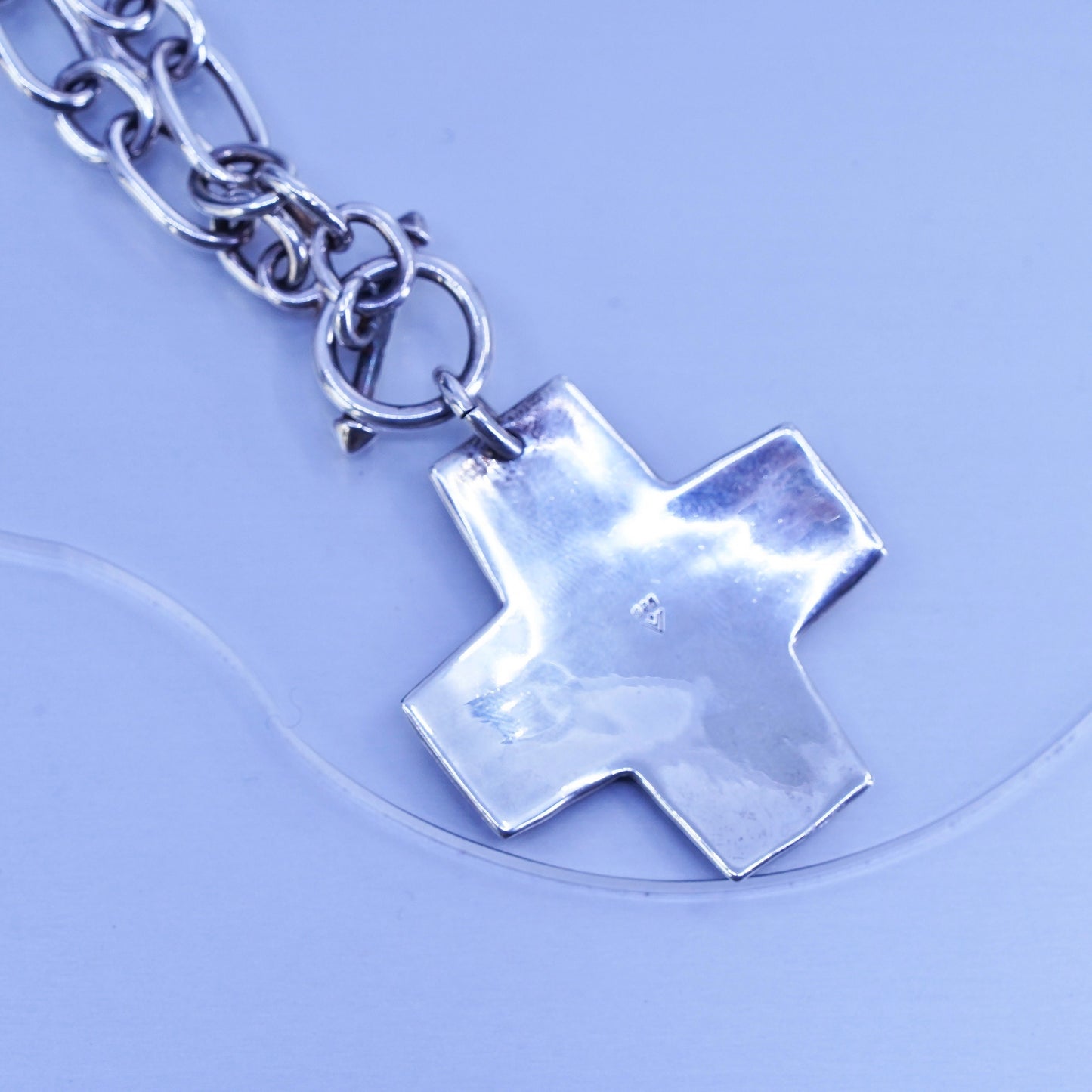 16”, retired silpada N0557 Sterling silver necklace 925 chain cross pendant