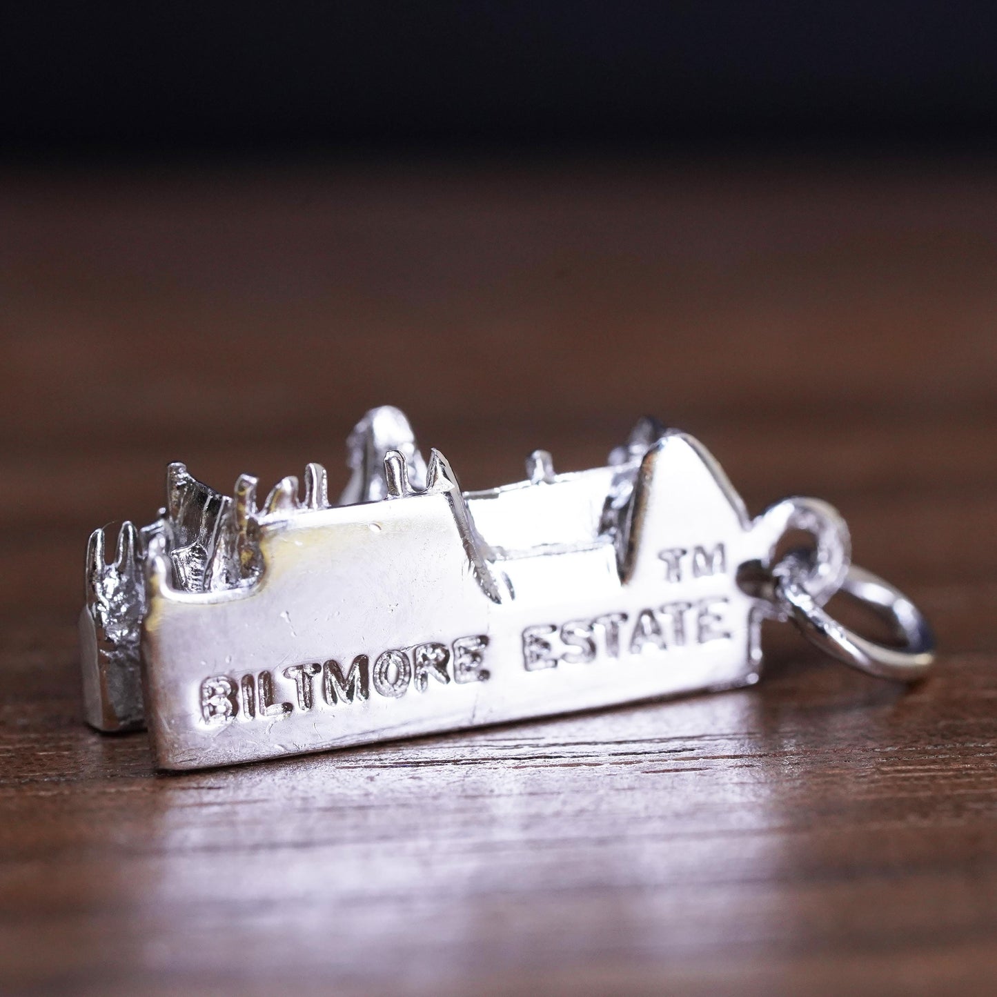 vintage Sterling silver handmade pendant, world traveler 925 “Baltimore” charm