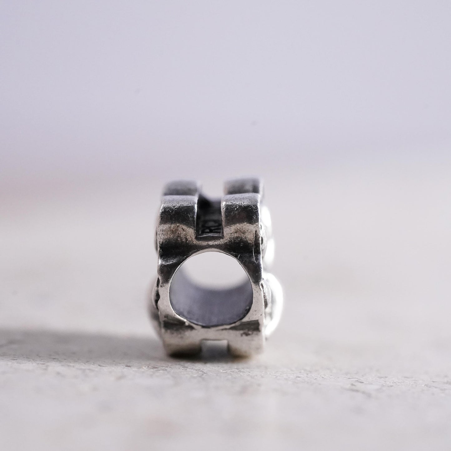 Vintage Sterling silver handmade pendant, 925 paw charm