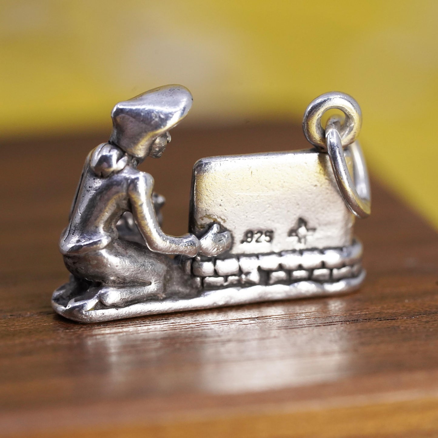 Sterling Silver Realtor Charm, 925 House For Sale Pendant, Real Estate Agent