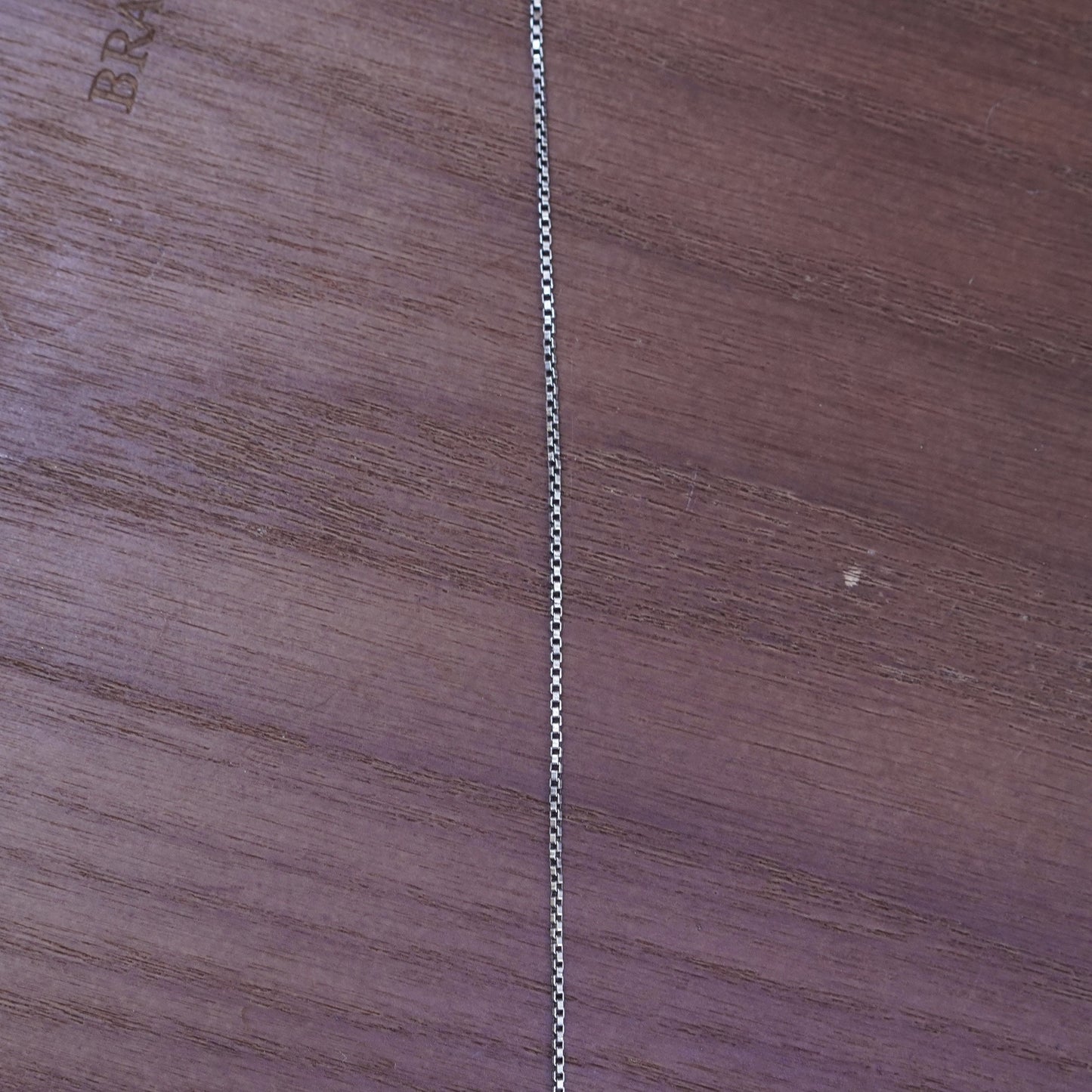 32”, 1mm, vintage Sterling silver box chain, Italy 925 necklace