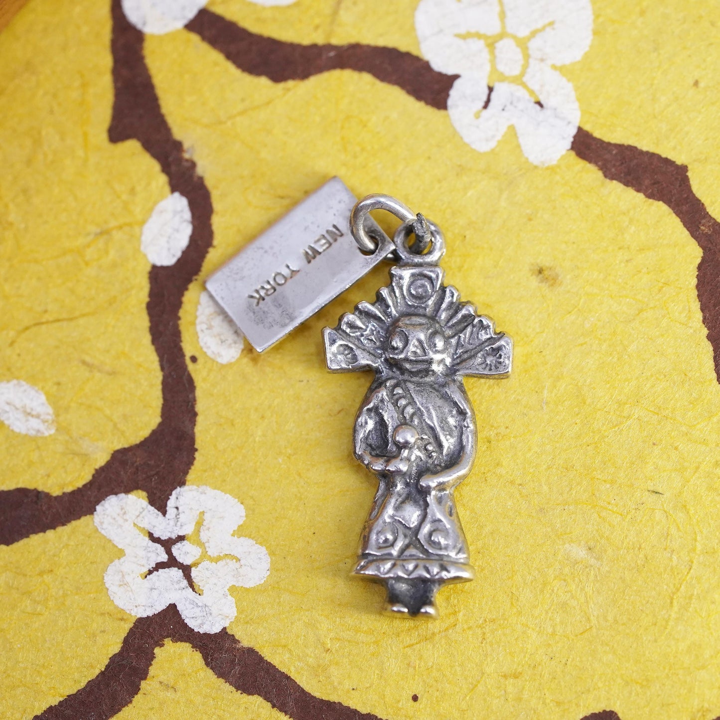 Native American Sterling 925 Silver New York Souvenir Dutch Girl Charm