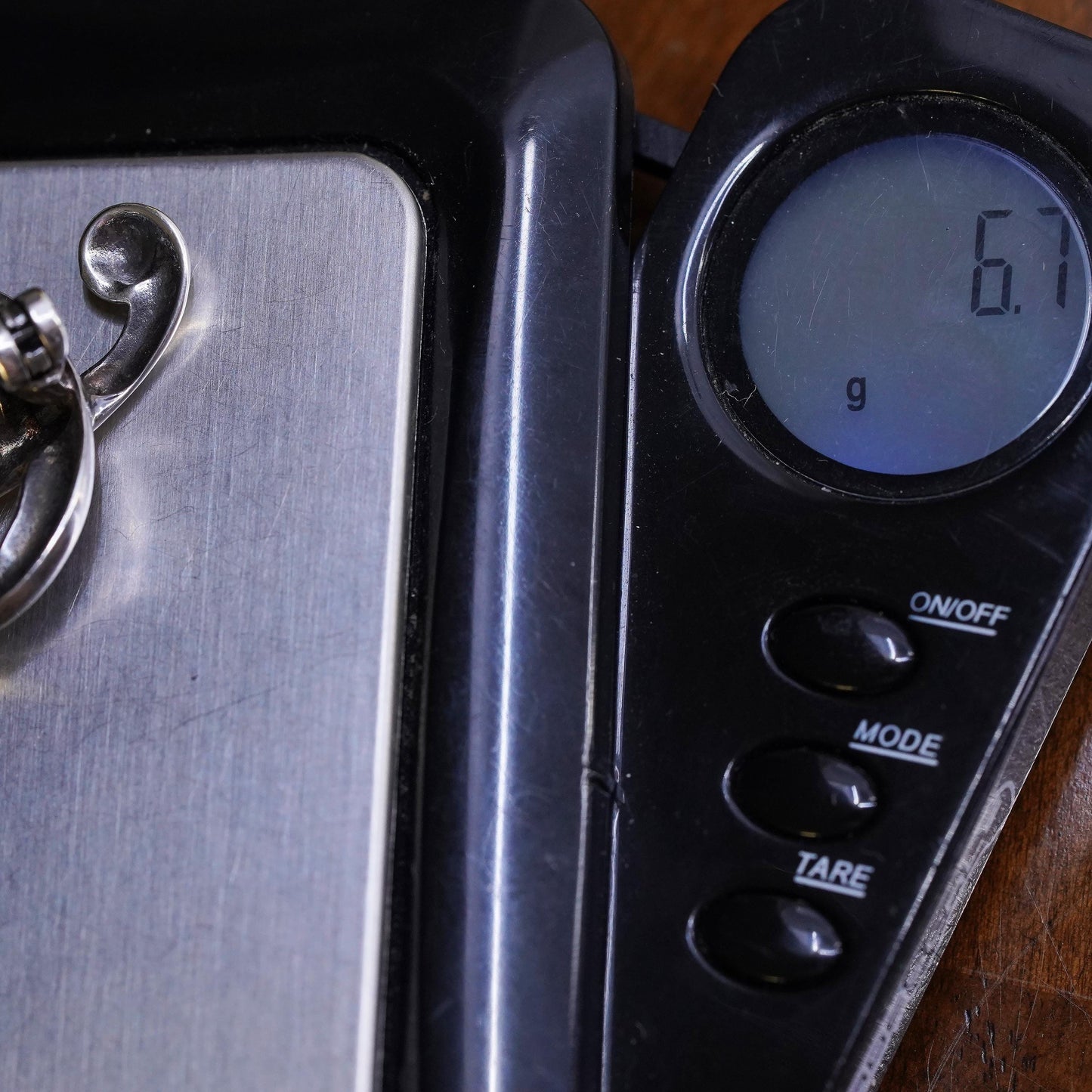 Vintage sterling silver handmade brooch, modern 925 music note symbol pin