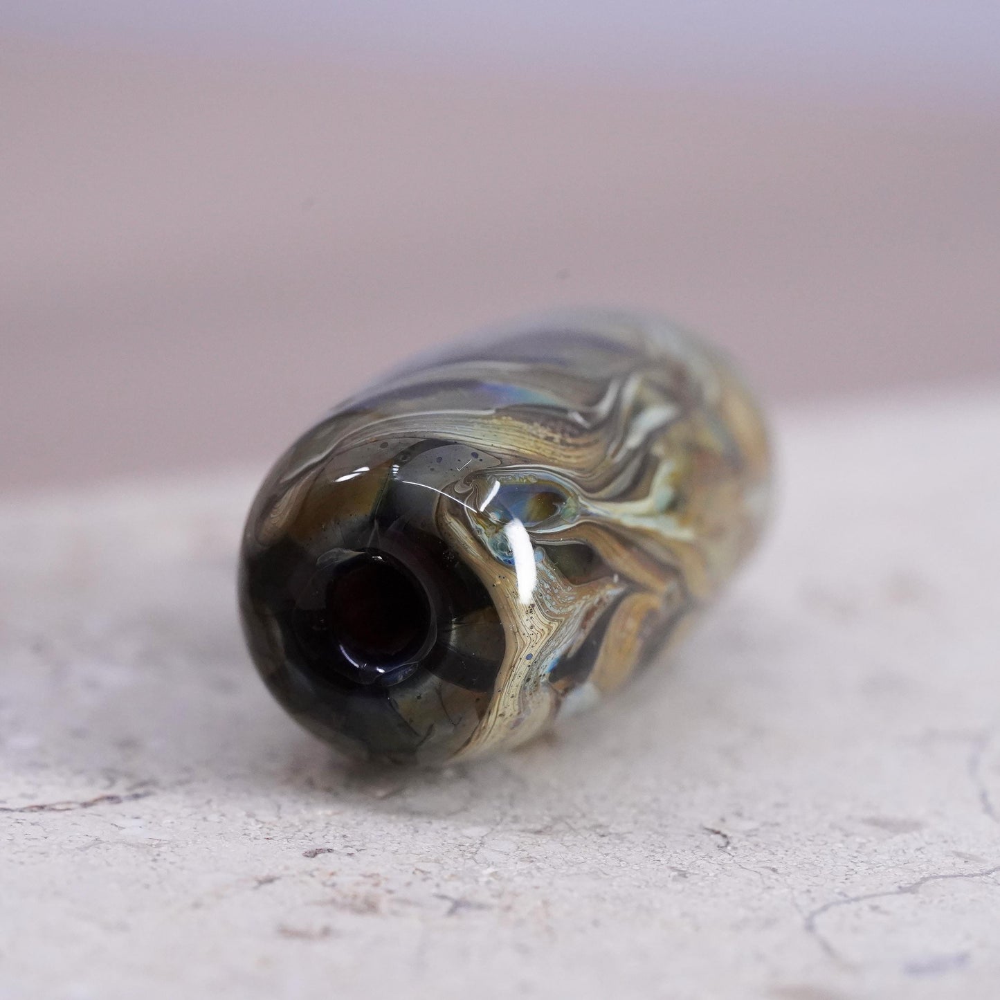 Vintage Murano artisan glass slide pendant