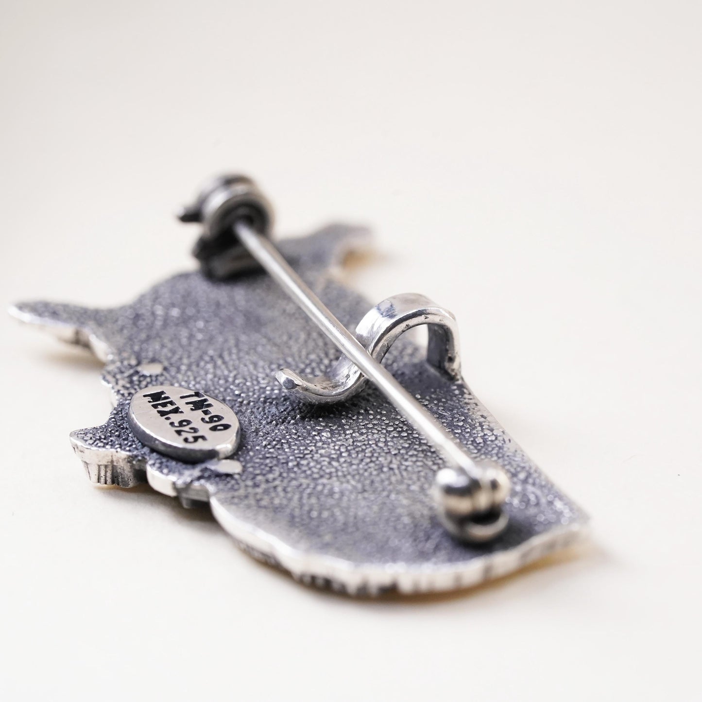 sterling silver brooch, 925 map pendant Statue of Liberty god bless the USA