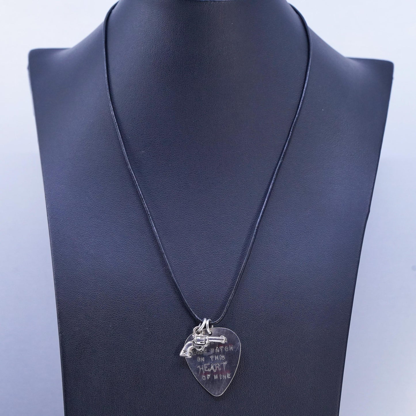 18", sterling silver necklace, 925 heat tag pendant this heart of mine
