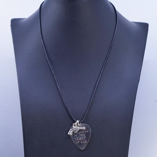 18", sterling silver necklace, 925 heat tag pendant this heart of mine