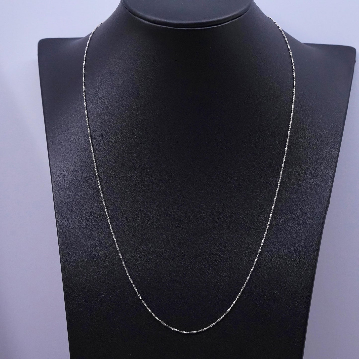 20”, 1mm, vintage Sterling silver handmade necklace, 925 twisted s link chain