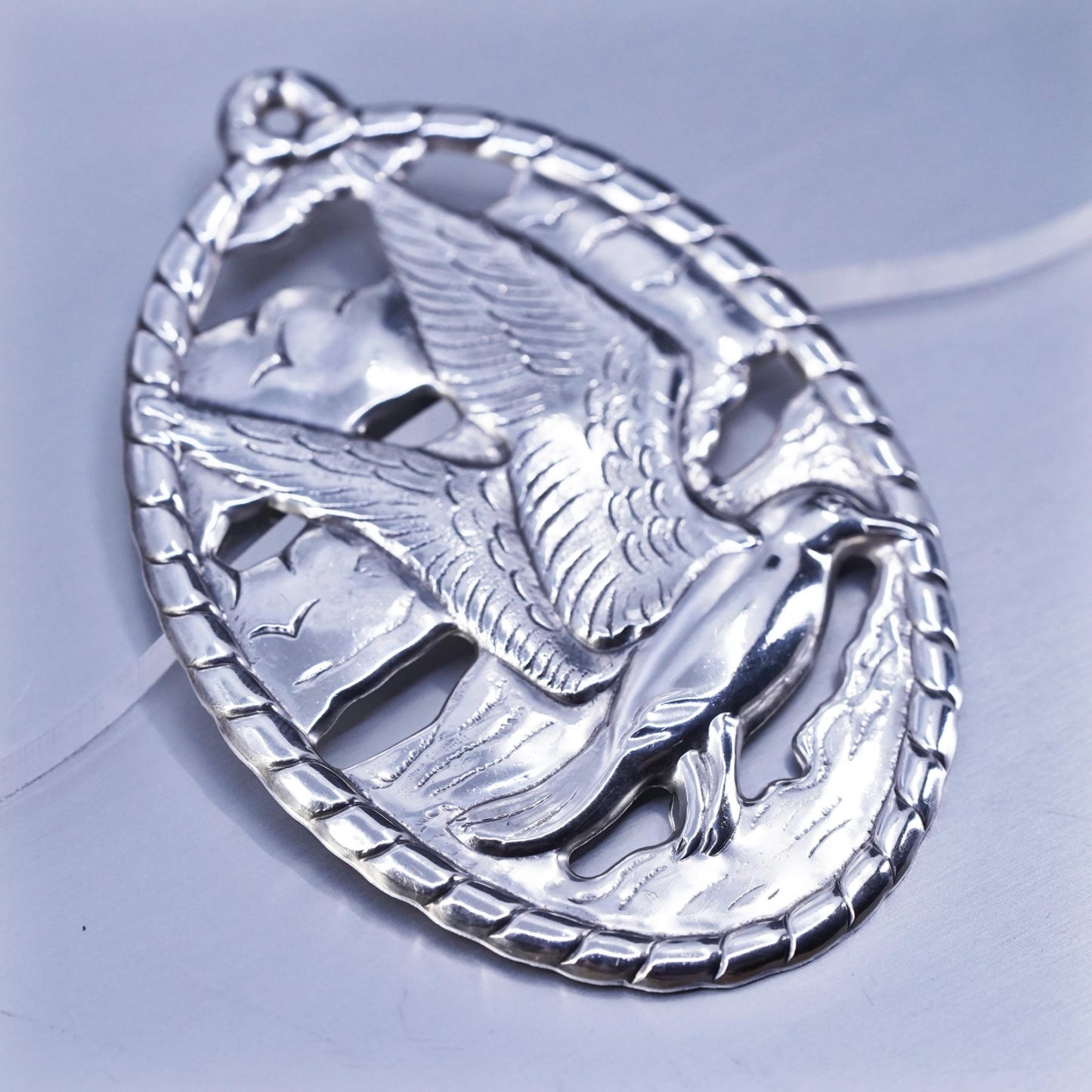 Vintage 1985 Gorham Herald handmade dove bird Sterling 925 silver Ornament