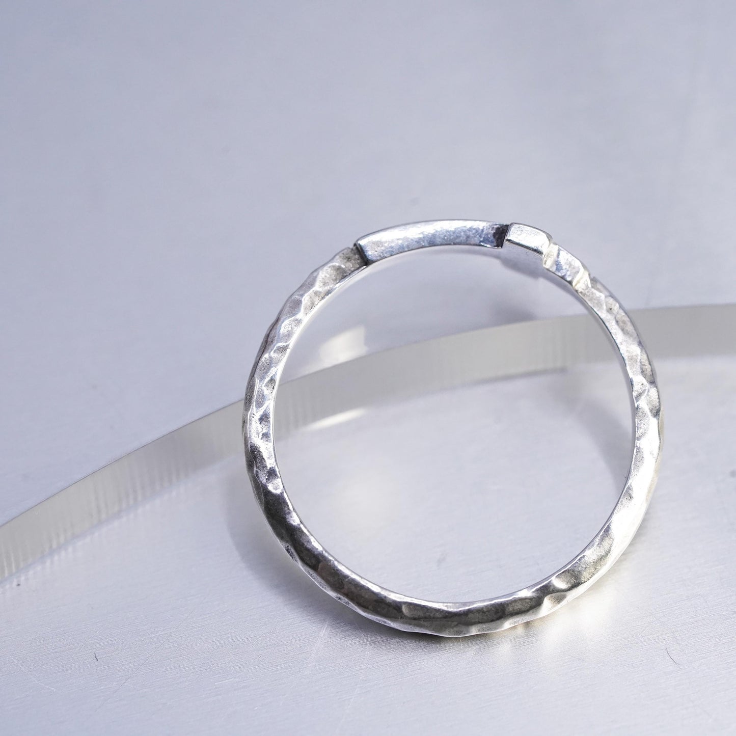 size 8, Silpada Sterling Silver R2292 Simplex Cross Band Ring 925