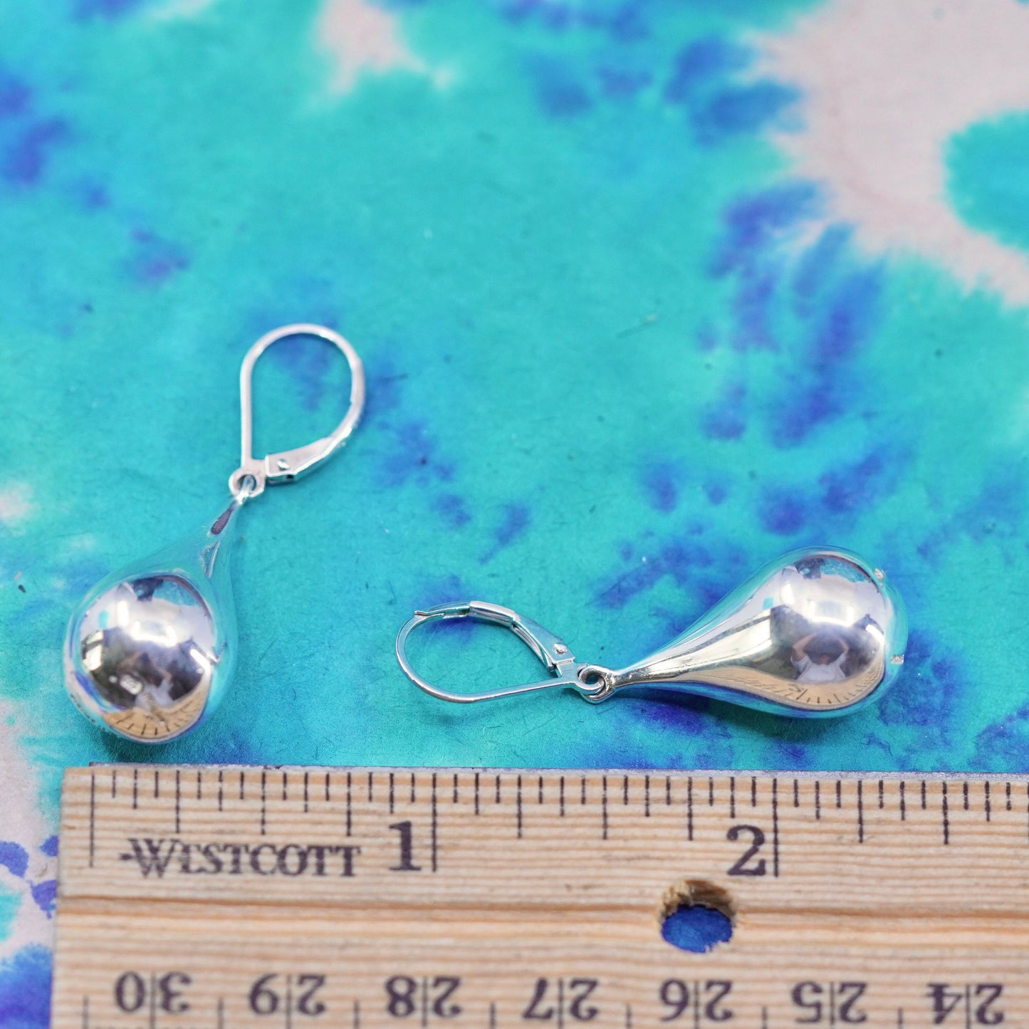 vintage Robert Lee Morris Studio Sterling silver handmade earrings 925 teardrop