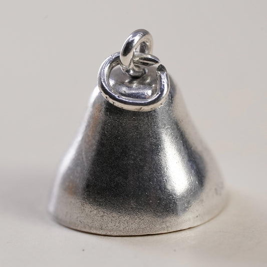 Vintage sterling silver charm, 925 bell, doesn’t chime
