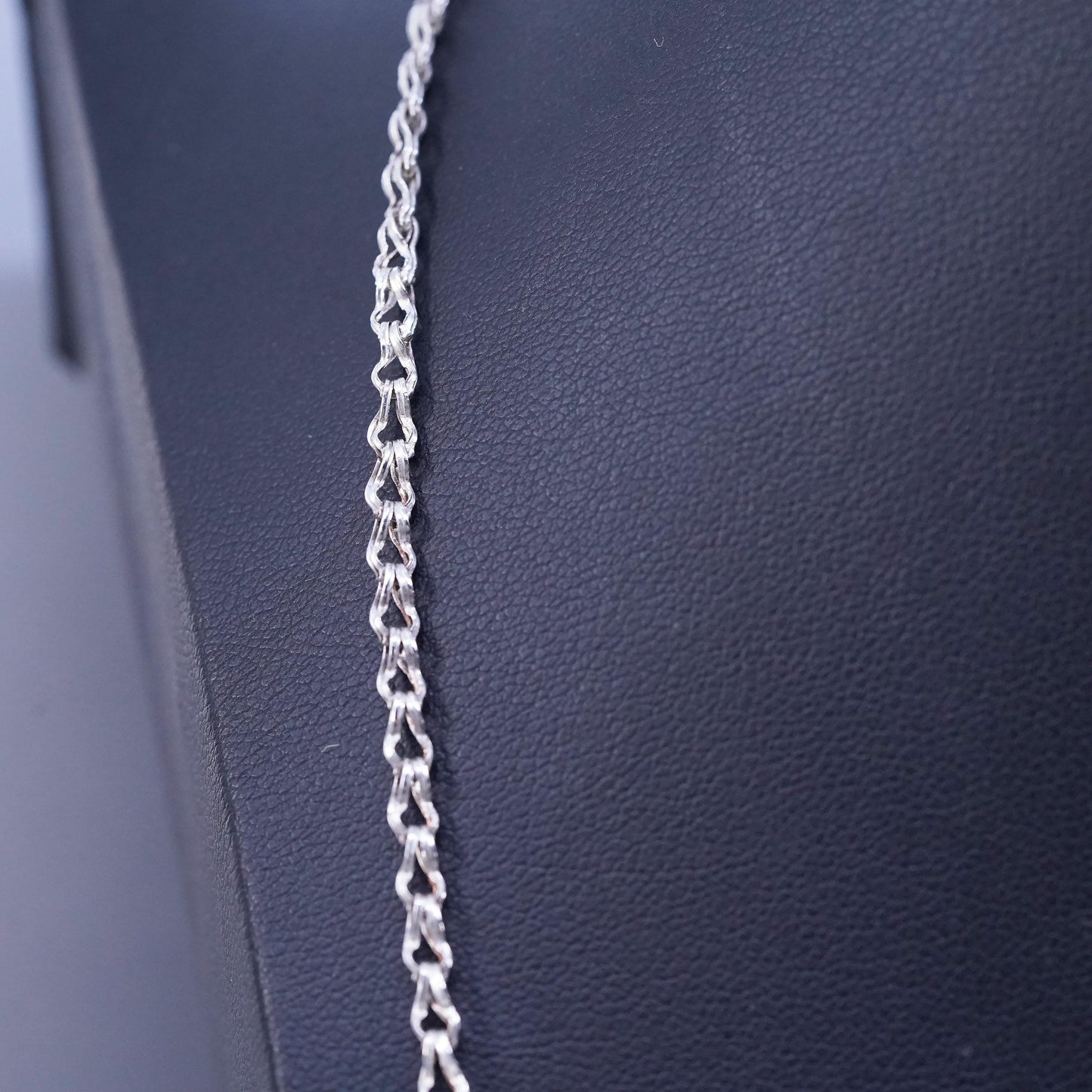 26” 3mm, vintage Sterling 925 silver curb chain necklace