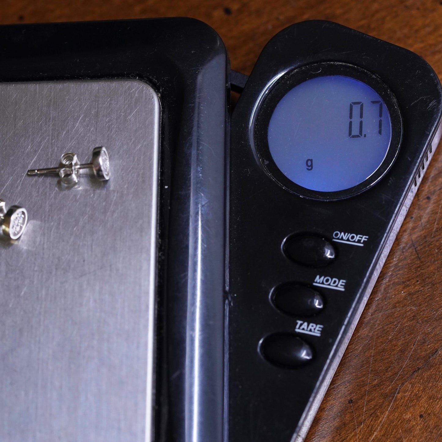 5mm, Vintage sterling silver handmade earrings, 925 studs with CZ